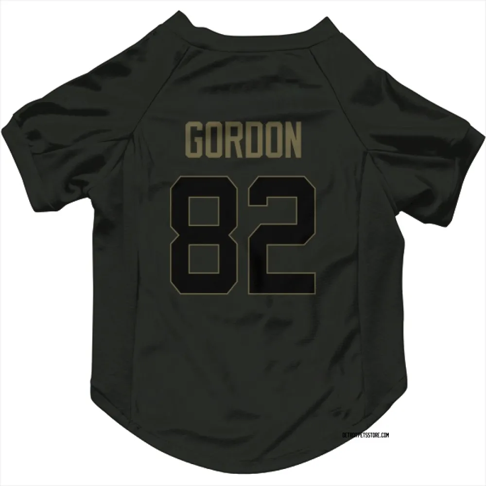 Detroit Lions Thomas Gordon Black Service Pet Jersey for Dog & Cat