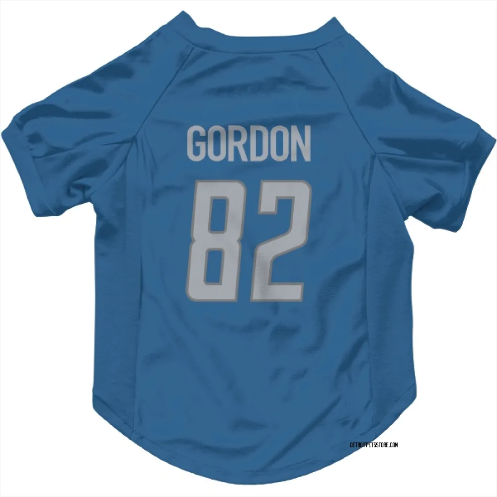 Detroit Lions Thomas Gordon Blue Pet Jersey for Dog & Cat