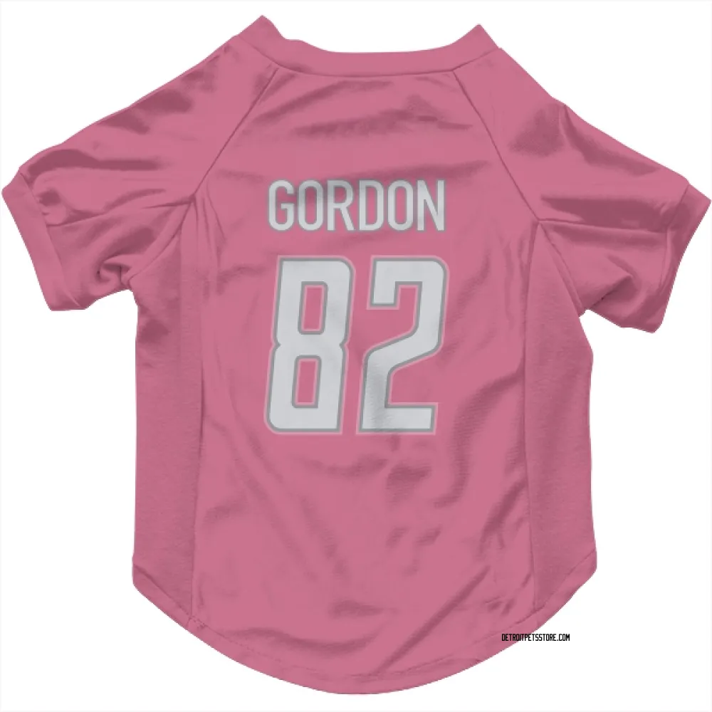 Detroit Lions Thomas Gordon Pink Pet Jersey for Dog & Cat