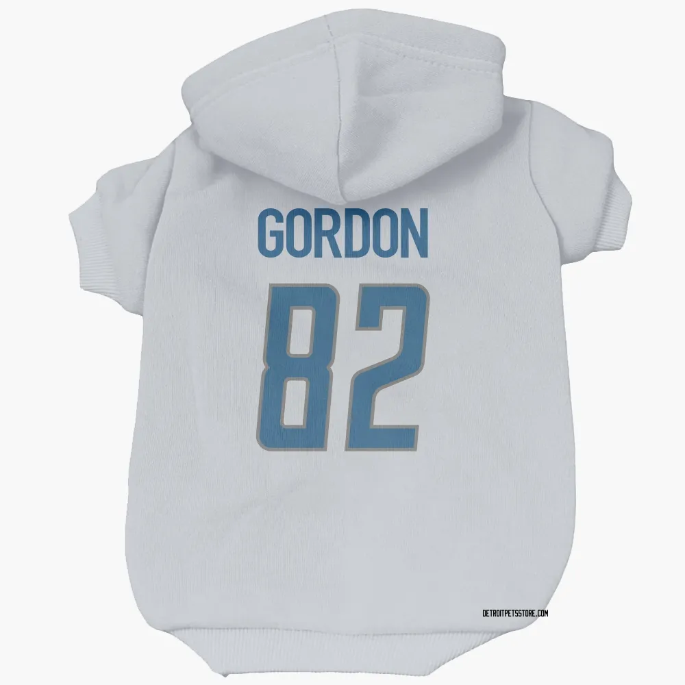 Detroit Lions Thomas Gordon White Pet Hoodie for Dog & Cat