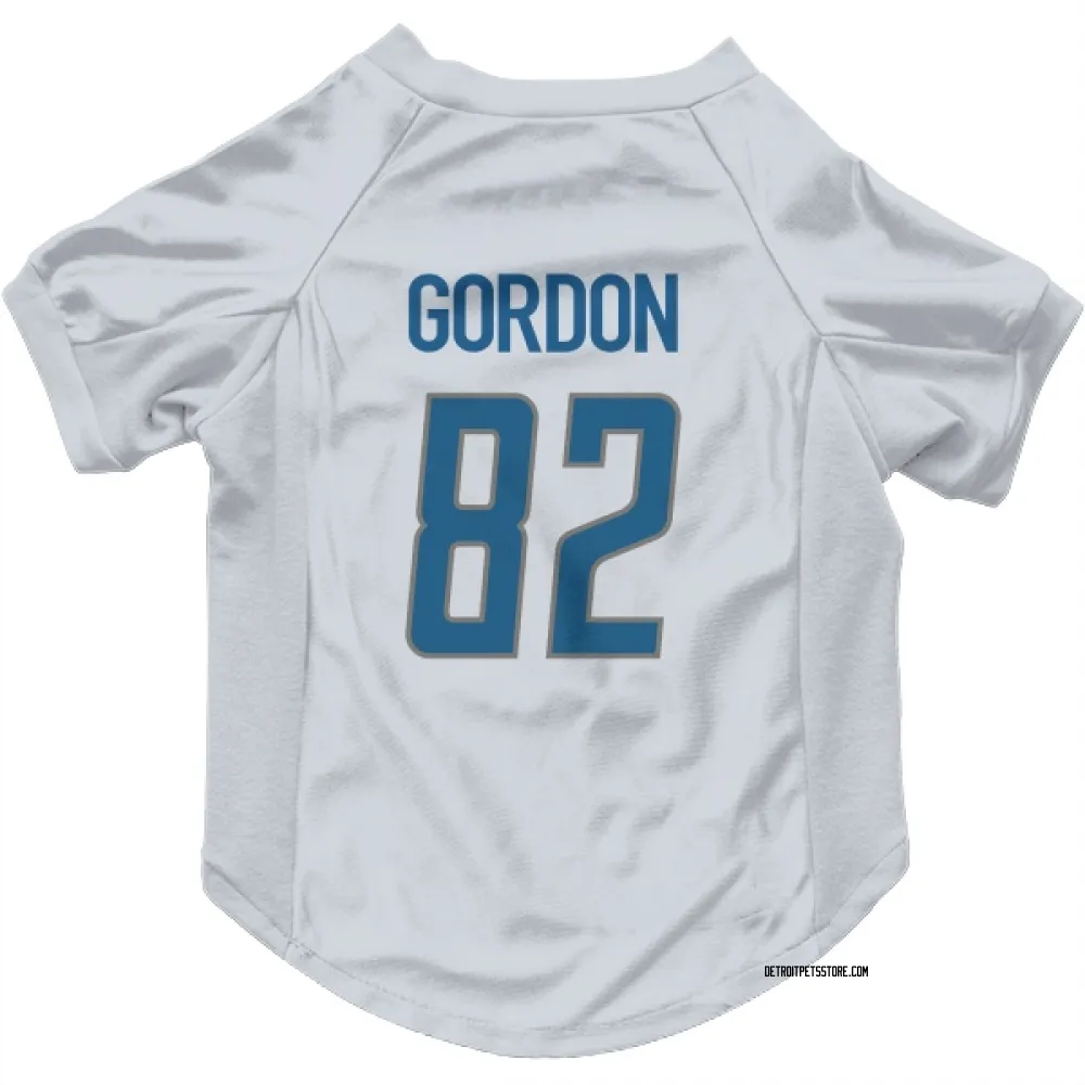 Detroit Lions Thomas Gordon White Pet Jersey for Dog & Cat