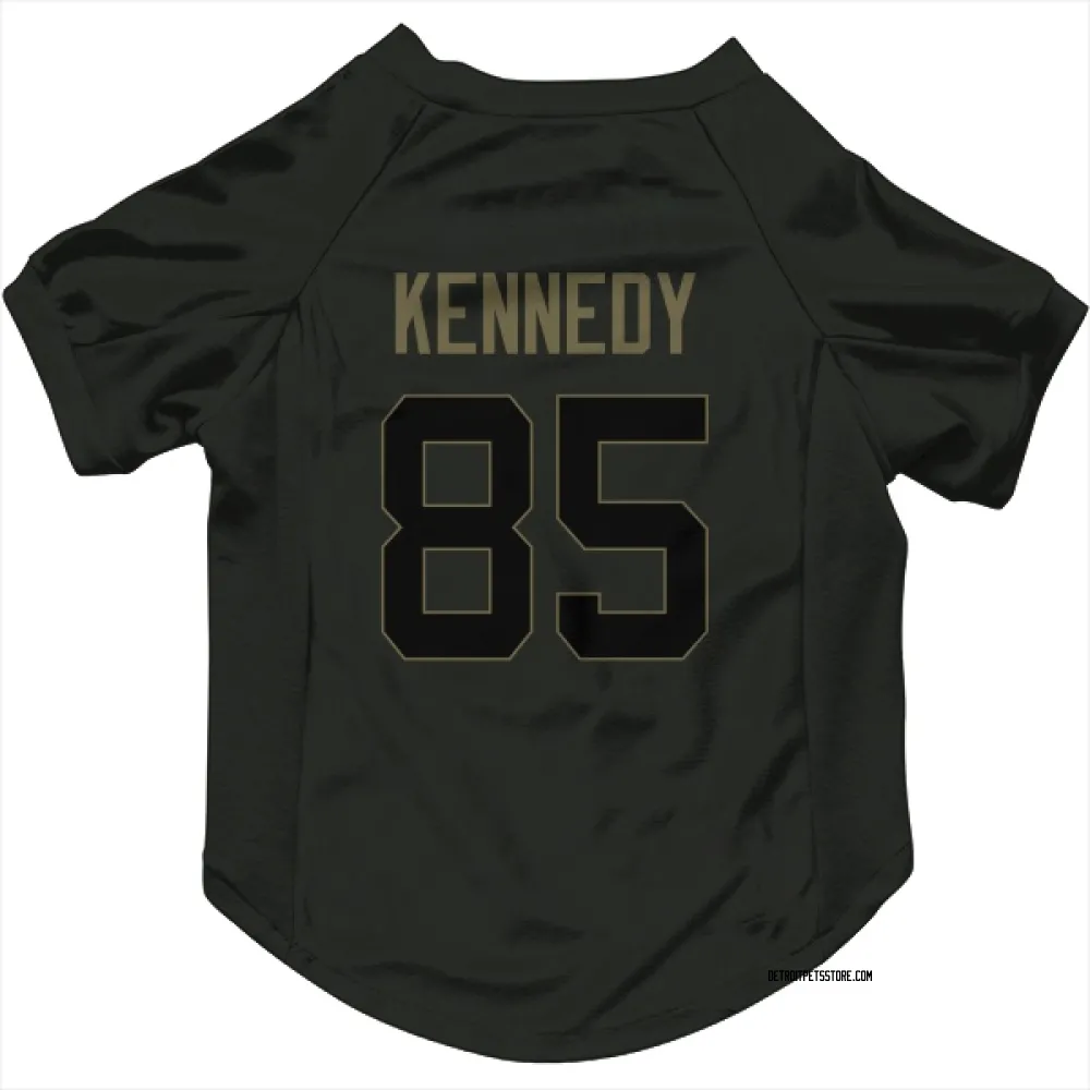 Detroit Lions Tom Kennedy Black Service Pet Jersey for Dog & Cat