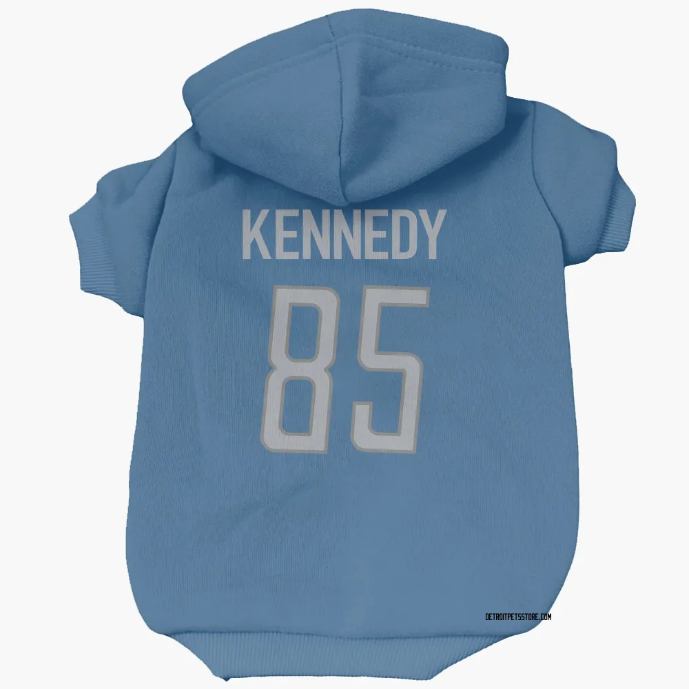 Detroit Lions Tom Kennedy Blue Pet Hoodie for Dog & Cat