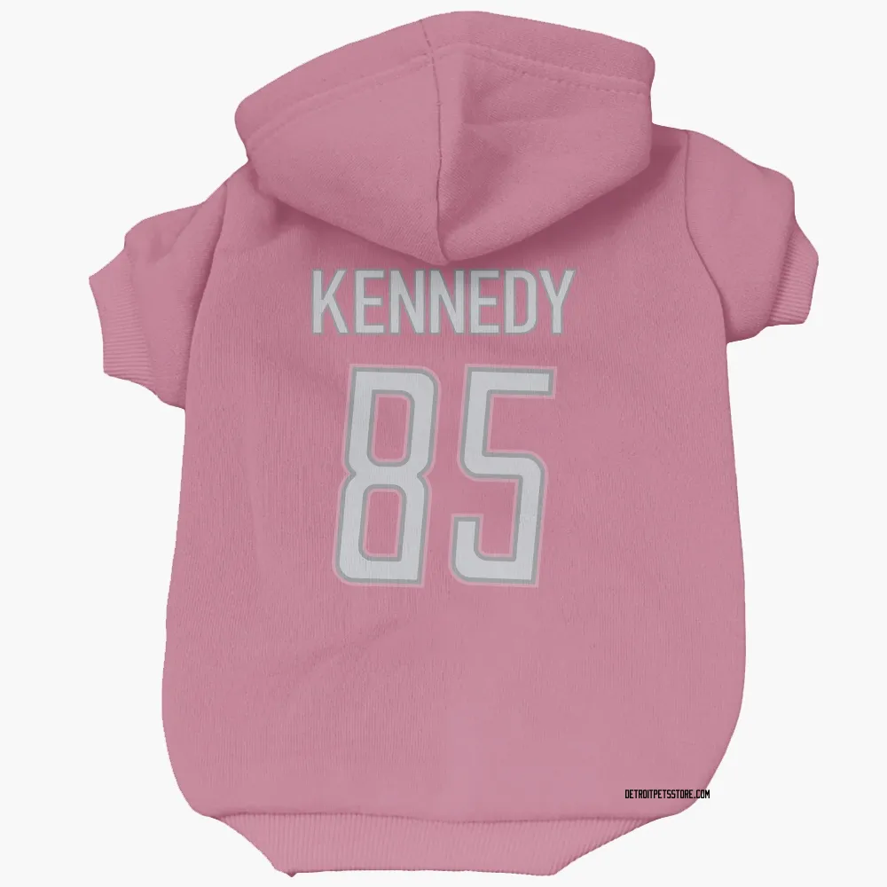 Detroit Lions Tom Kennedy Pink Pet Hoodie for Dog & Cat