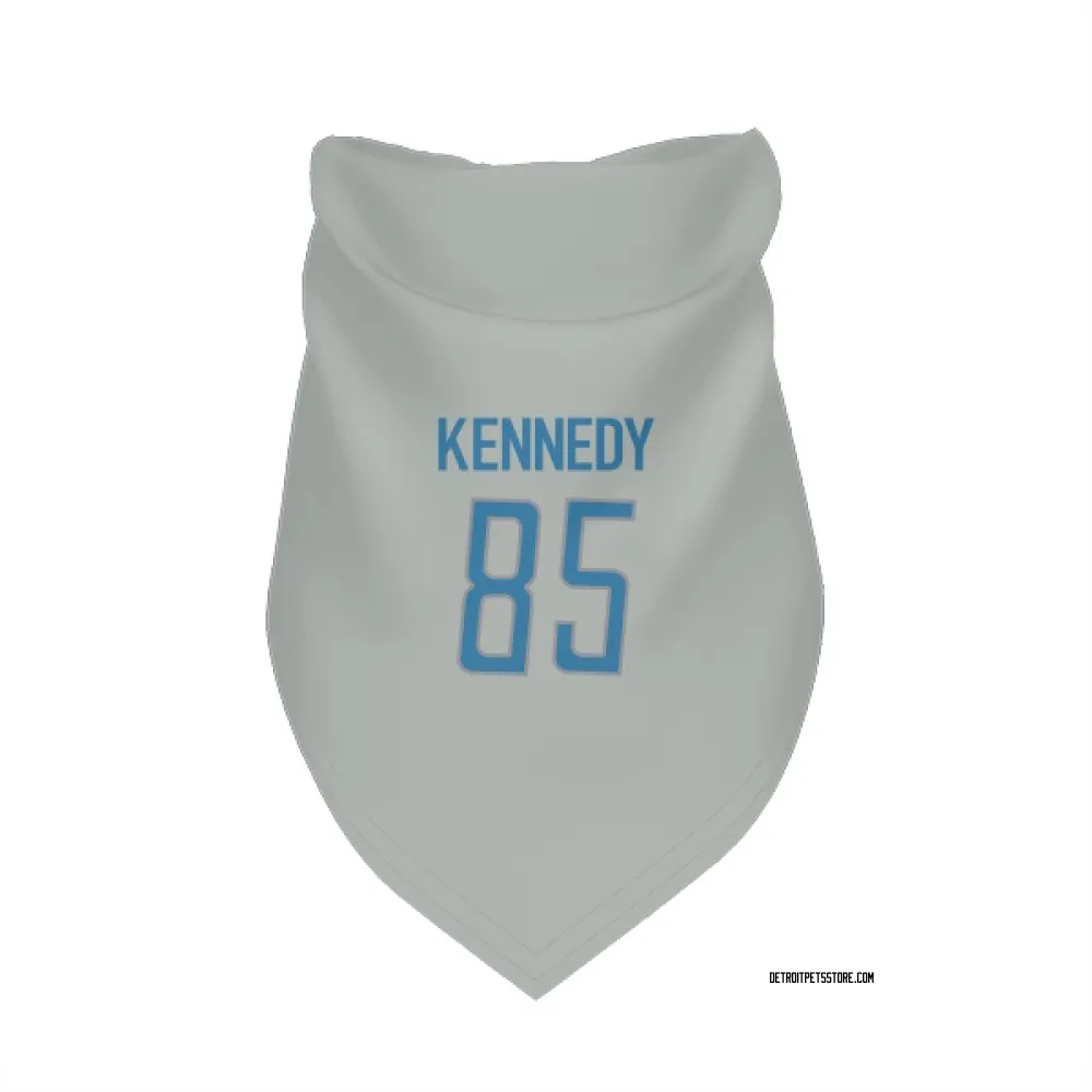 Detroit Lions Tom Kennedy Silver Pet Bandana for Dog & Cat