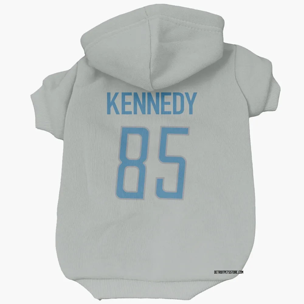 Detroit Lions Tom Kennedy Silver Pet Hoodie for Dog & Cat