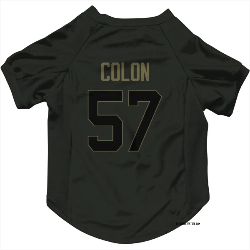Detroit Lions Trystan Colon Black Service Pet Jersey for Dog & Cat
