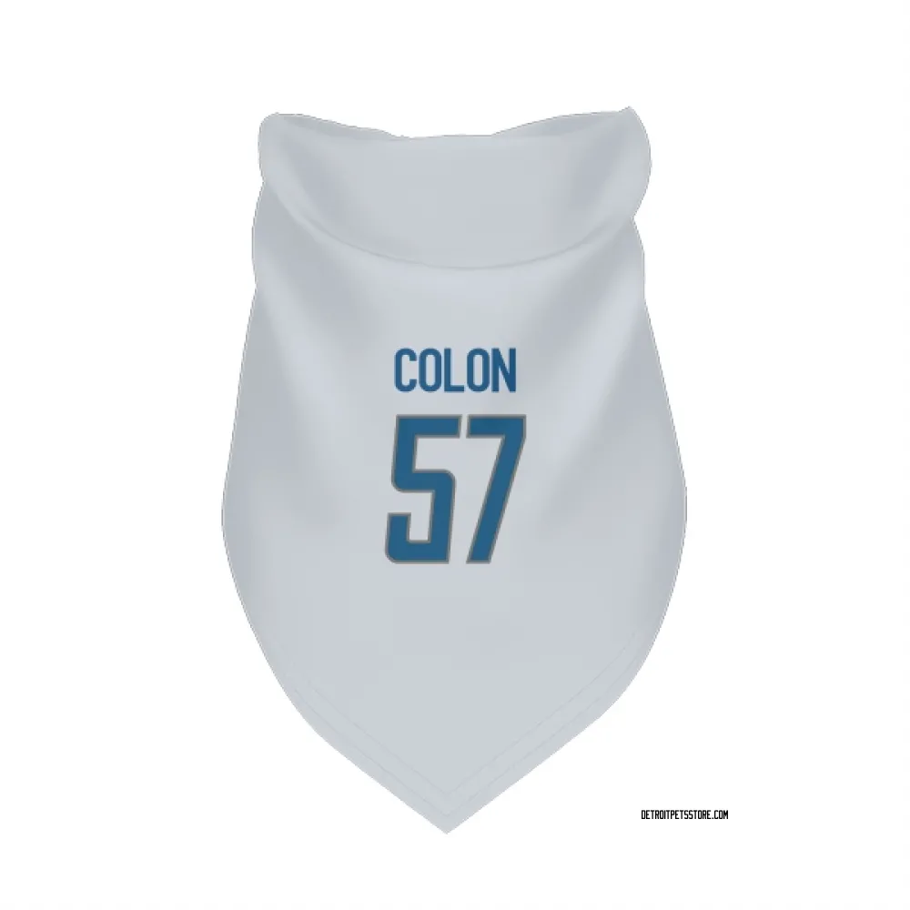 Detroit Lions Trystan Colon White Pet Bandana for Dog & Cat