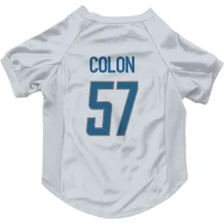 Detroit Lions Trystan Colon White Pet Jersey for Dog & Cat