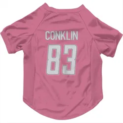 Detroit Lions Tyler Conklin Pink Pet Jersey for Dog & Cat