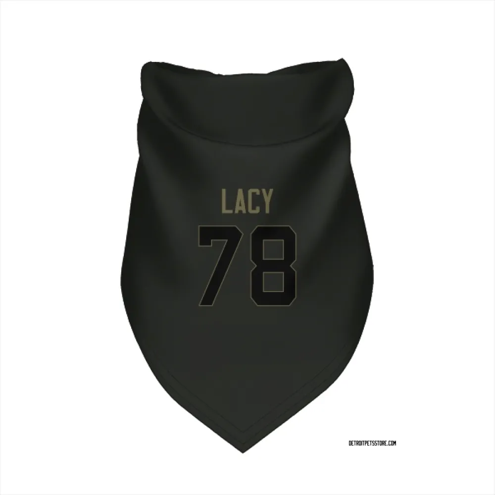 Detroit Lions Tyler Lacy Black Service Pet Bandana for Dog & Cat