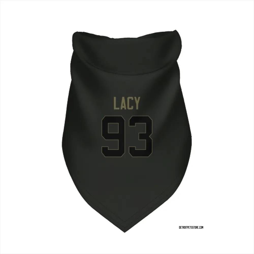 Detroit Lions Tyler Lacy Black Service Pet Bandana for Dog & Cat