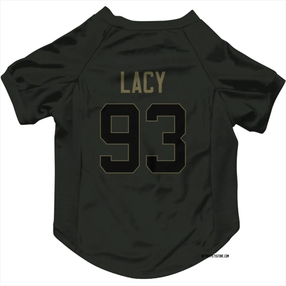 Detroit Lions Tyler Lacy Black Service Pet Jersey for Dog & Cat