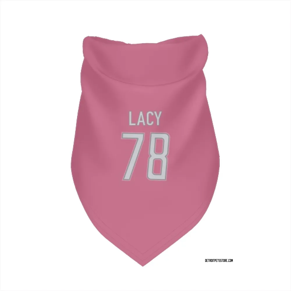 Detroit Lions Tyler Lacy Pink Pet Bandana for Dog & Cat
