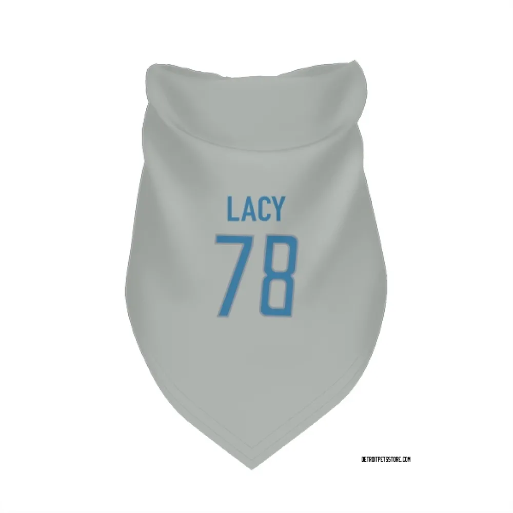 Detroit Lions Tyler Lacy Silver Pet Bandana for Dog & Cat