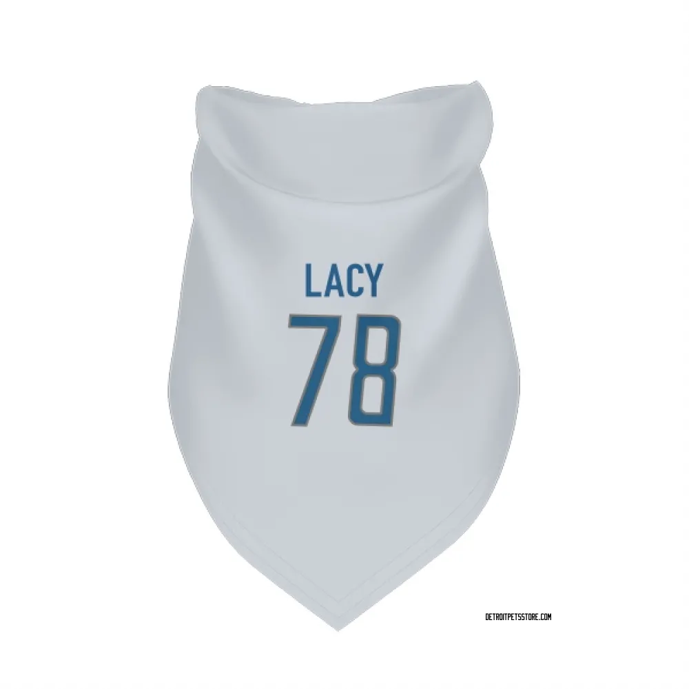 Detroit Lions Tyler Lacy White Pet Bandana for Dog & Cat