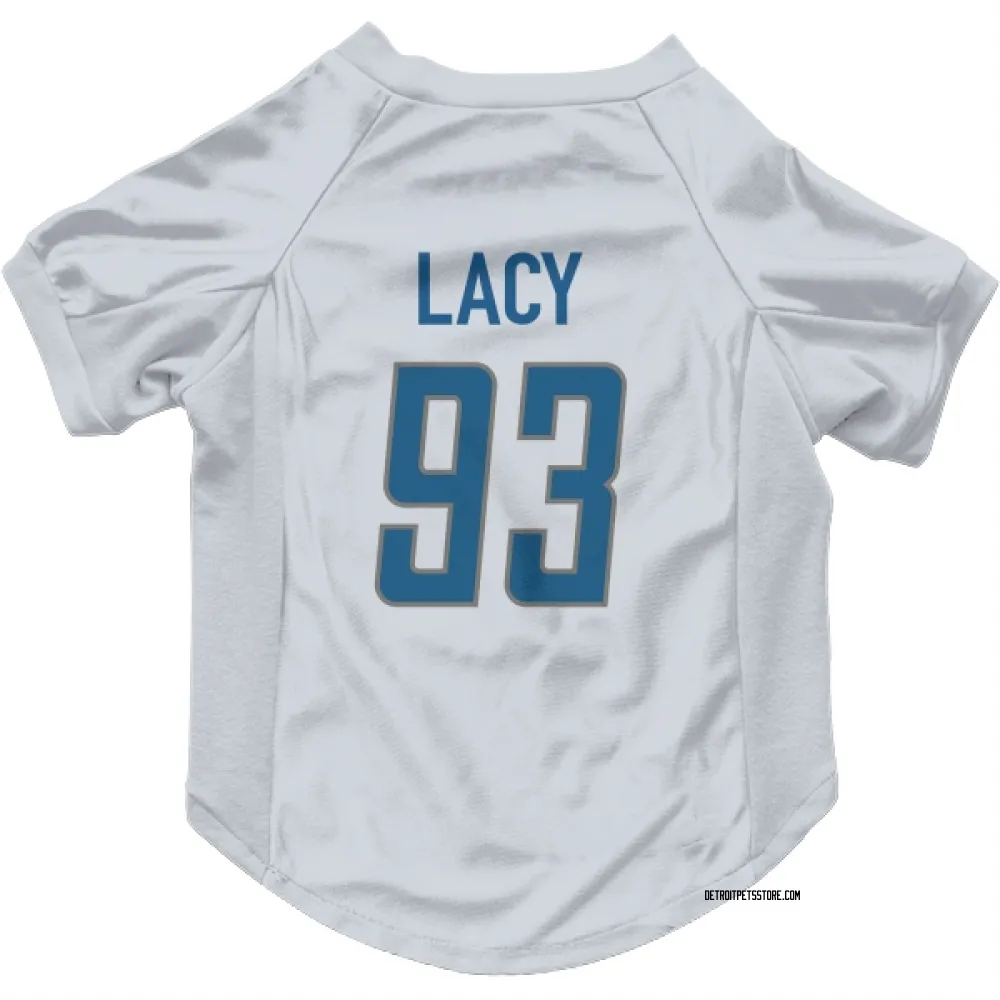 Detroit Lions Tyler Lacy White Pet Jersey for Dog & Cat