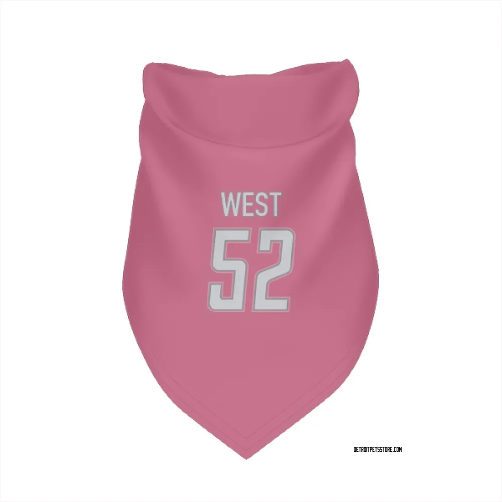 Detroit Lions Tyre West Pink Pet Bandana for Dog & Cat