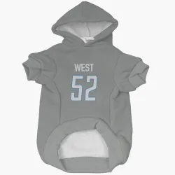 Detroit Lions Tyre West Steel Pet Hoodie for Dog & Cat